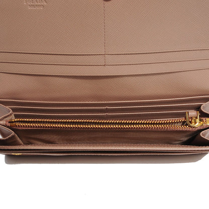 Prada Saffiano Metal Continental Flap Wallet Cammeo 6 of 9