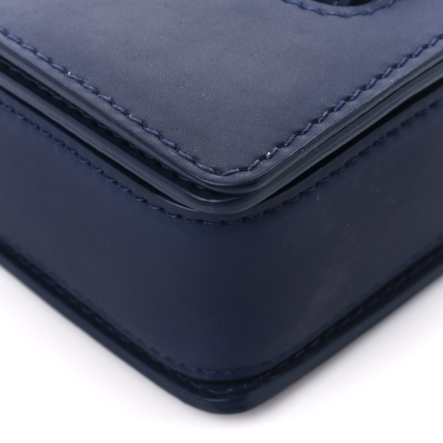 Christian Dior Smooth Calfskin Monochrome Dio(r)evolution Flap Bag Dark Blue 10 of 10