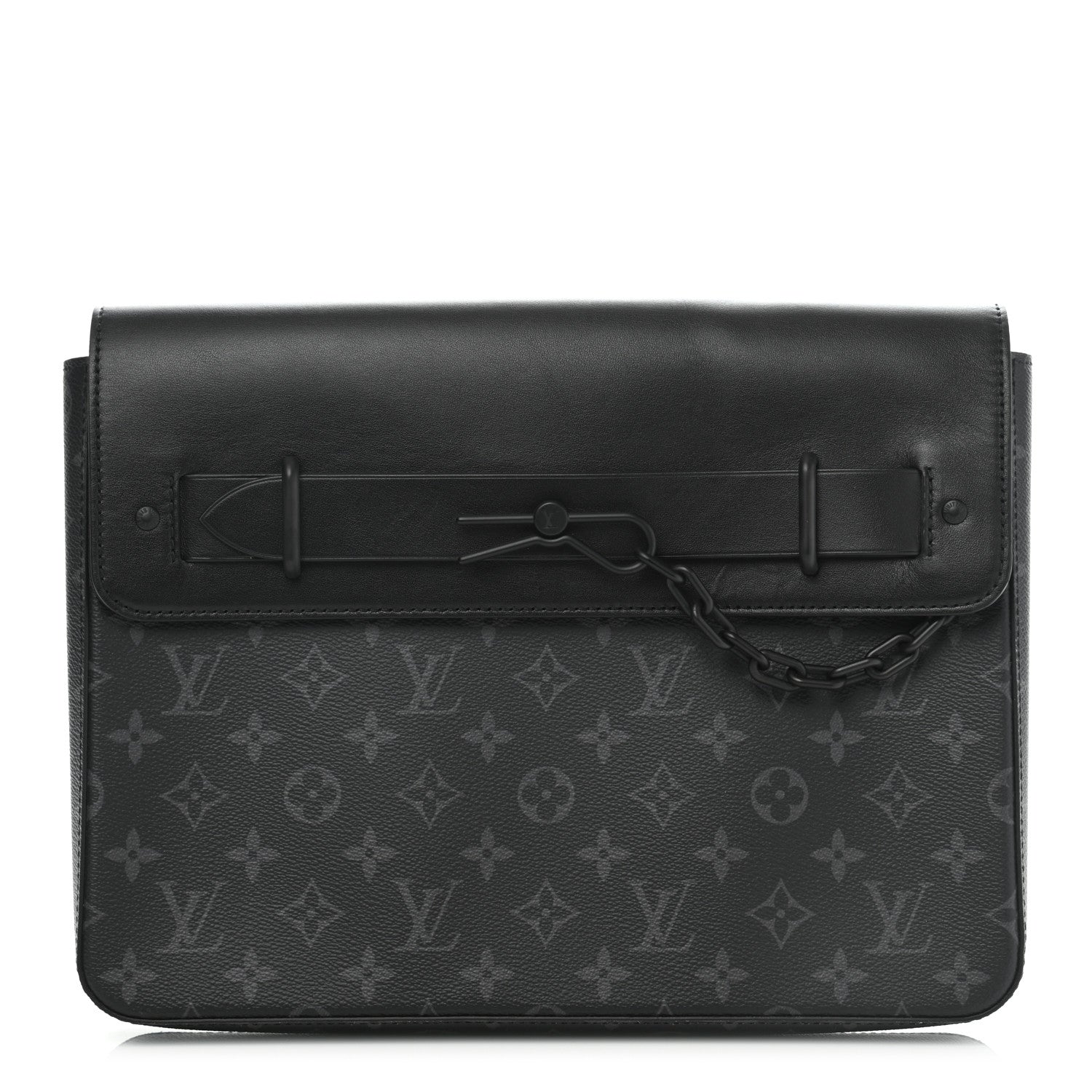 Louis Vuitton Monogram Eclipse Pochette Steamer 1 of 12