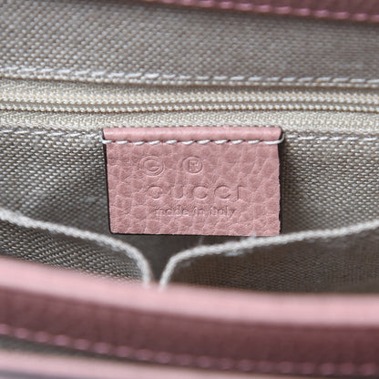 Gucci Dollar Calfskin Interlocking G Top Handle Shoulder Bag Soft Pink 6 of 9