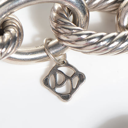 David Yurman Sterling Silver 17mm Extra Large Oval Link Bracelet 6 of 7
