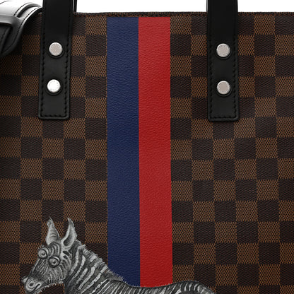 Louis Vuitton Savane Damier Ebene Zebra Atlas Tote 7 of 9