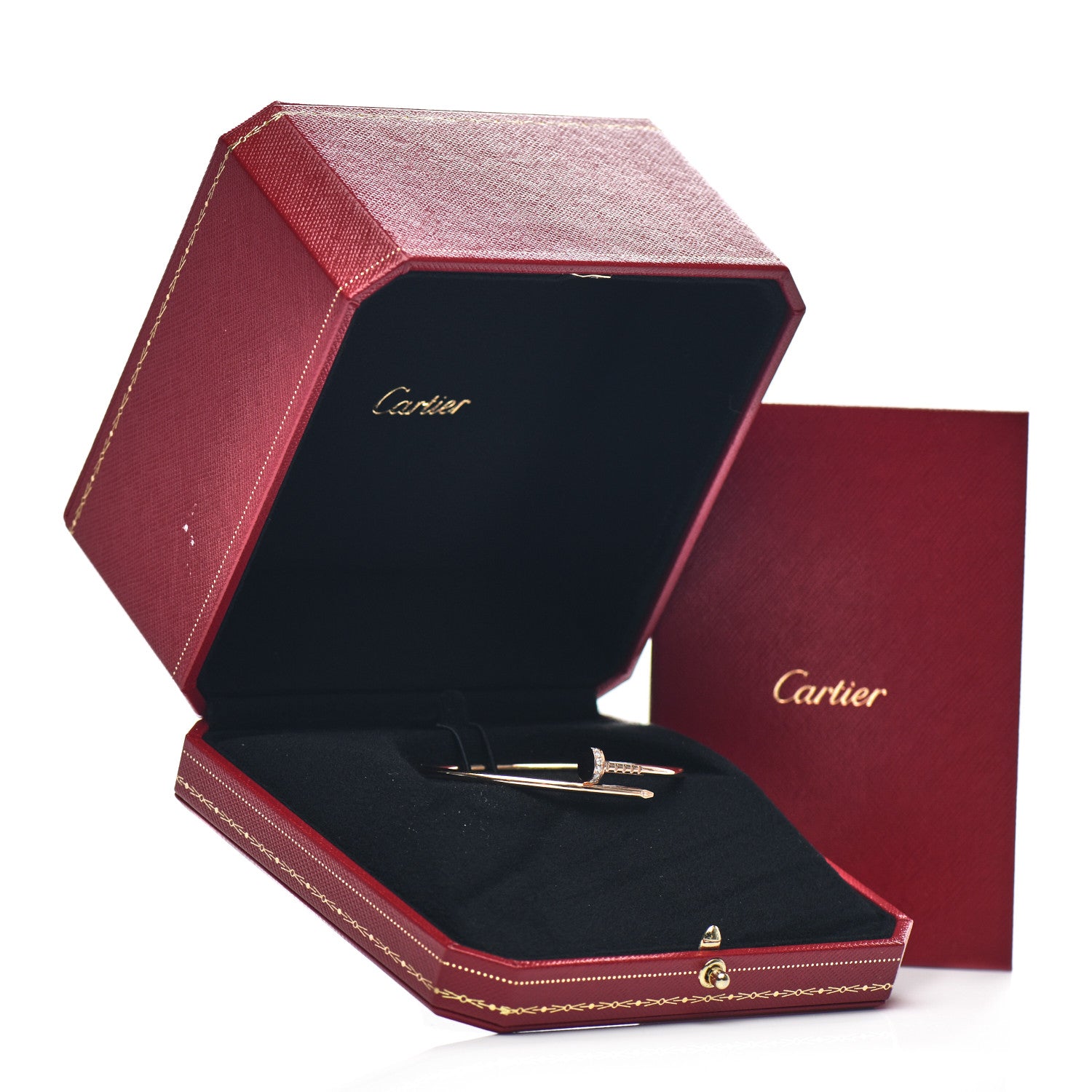 Cartier 18K Pink Gold Diamond Small Juste Un Clou Bracelet 16 4 of 4