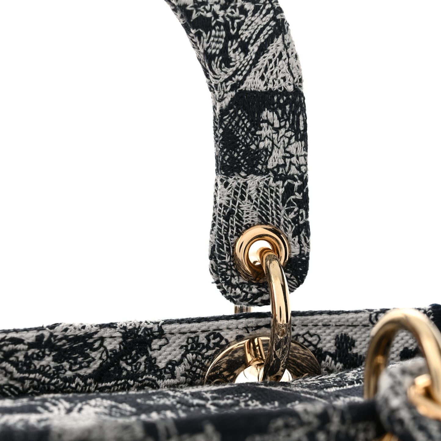 Canvas Toile De Jouy Embroidered Medium Lady D-Lite