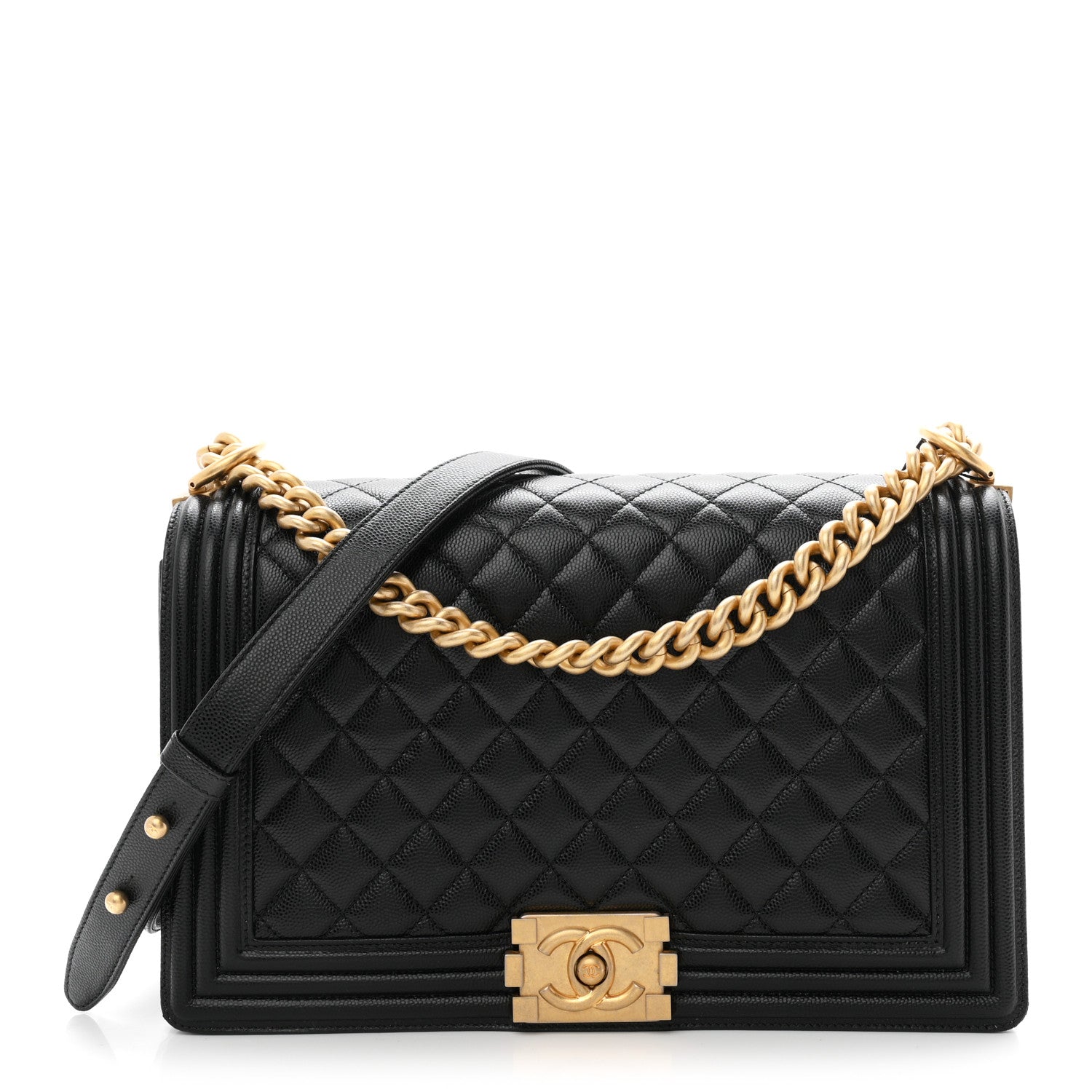 Chanel Caviar Quilted New Medium Boy Flap Black 1 of 11