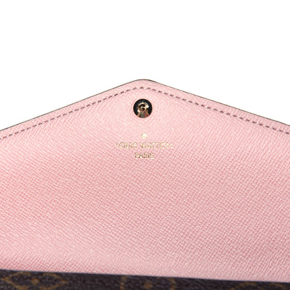 Louis Vuitton Monogram Sarah Wallet NM Rose Ballerine 6 of 7