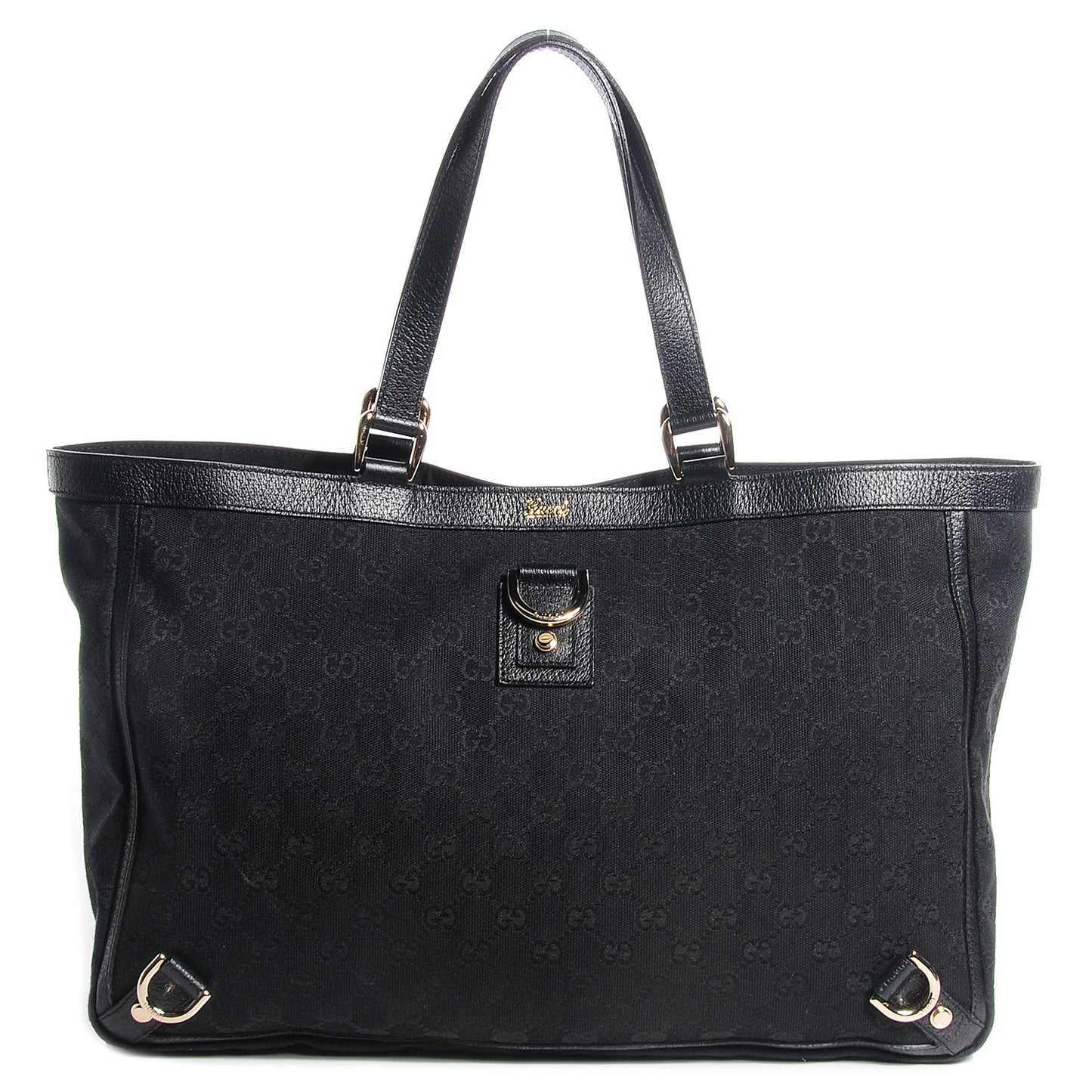 Monogram Large Abbey Tote Black