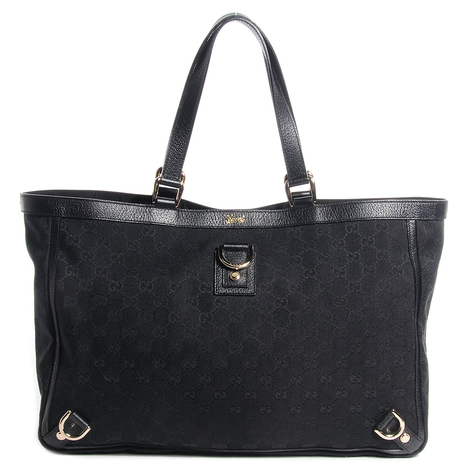 Gucci Monogram Large Abbey Tote Black 1 of 7
