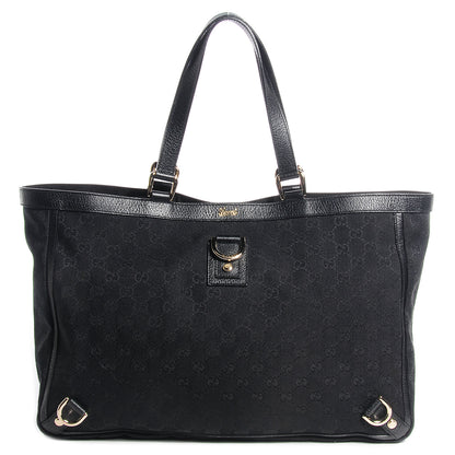 Gucci Monogram Large Abbey Tote Black 1 of 7