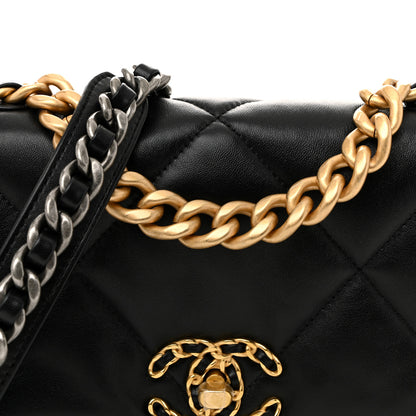 Chanel Lambskin Quilted Medium Chanel 19 Flap Black 8 of 10