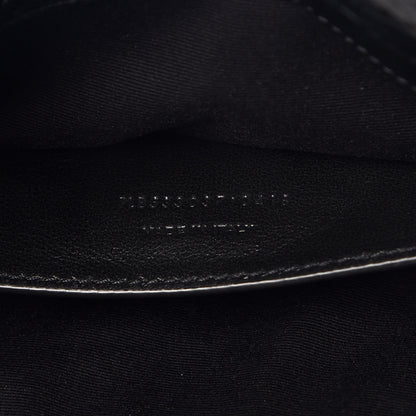 Saint Laurent Crinkled Calfskin Matelasse Monogram Baby Niki Chain Satchel Black 7 of 10