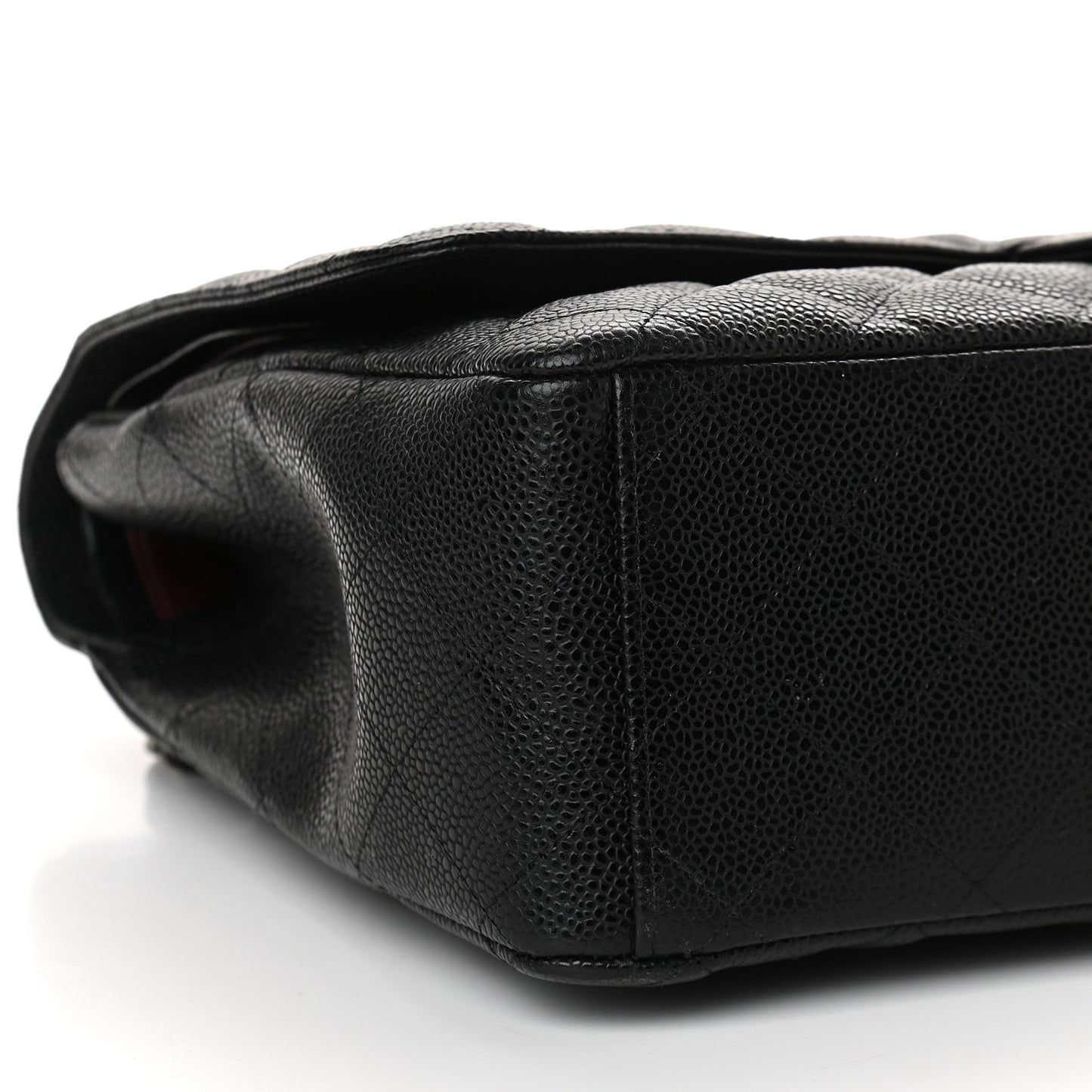 Caviar Quilted Maxi Double Flap Black