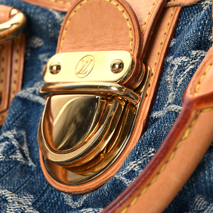 Louis Vuitton Monogram Denim Pleaty Blue 13 of 17