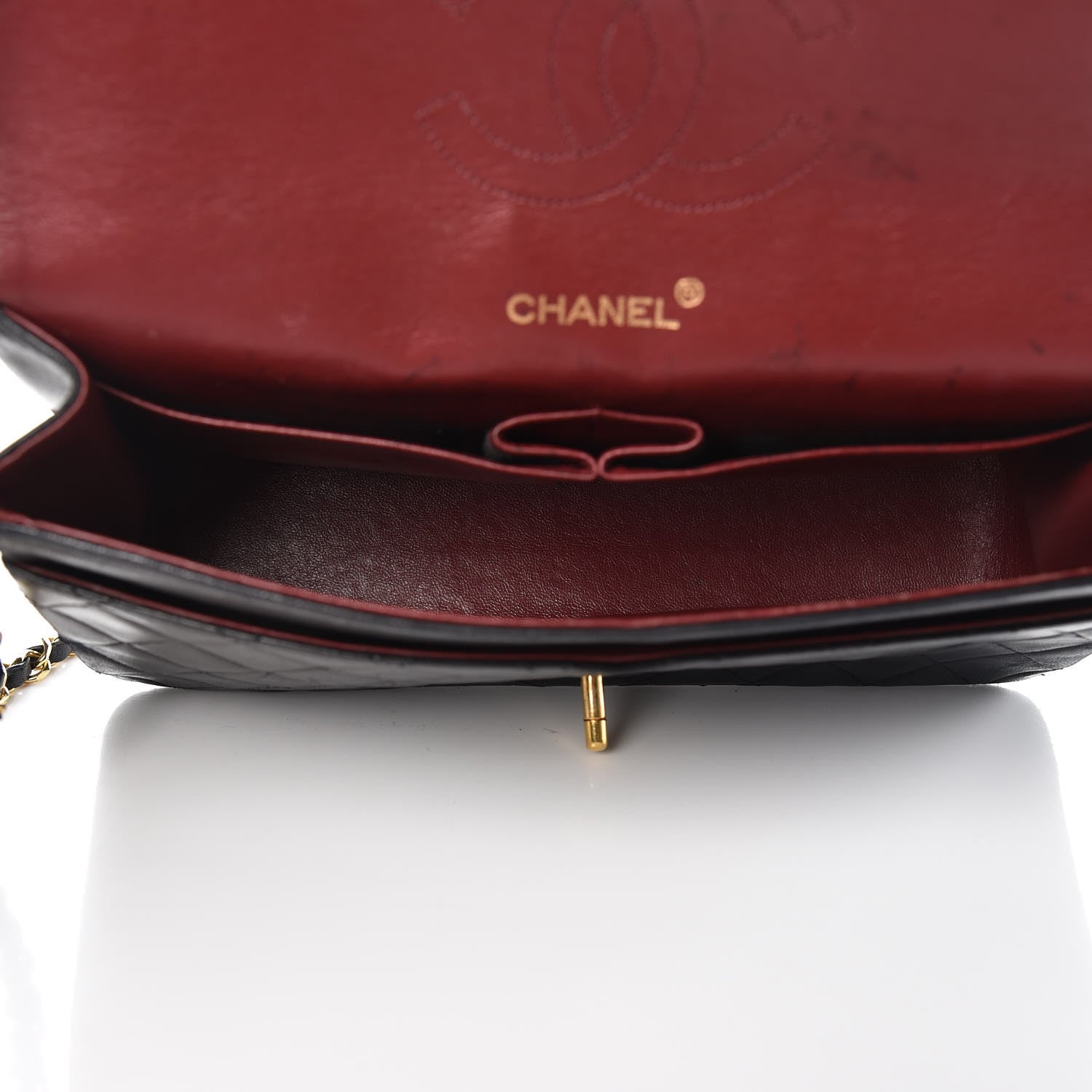 Chanel Lambskin Quilted Medium Double Flap Black 5 of 20