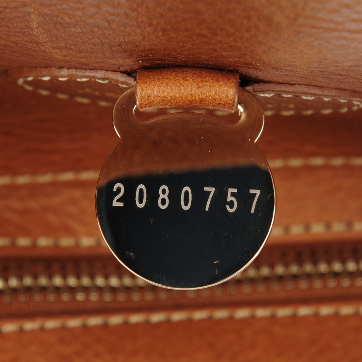 Natural Leather Small Bayswater Oak