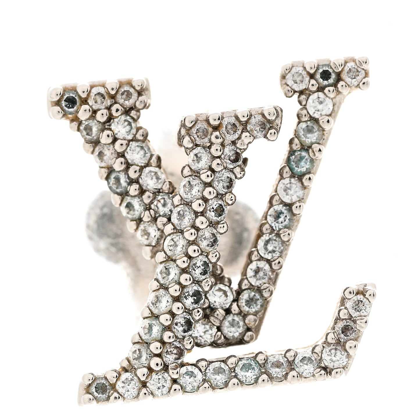 Crystal LV Iconic Earrings Silver