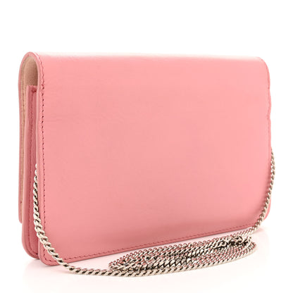 Fendi Vitello Flamingo Tube Wallet on Chain Pink 3 of 16