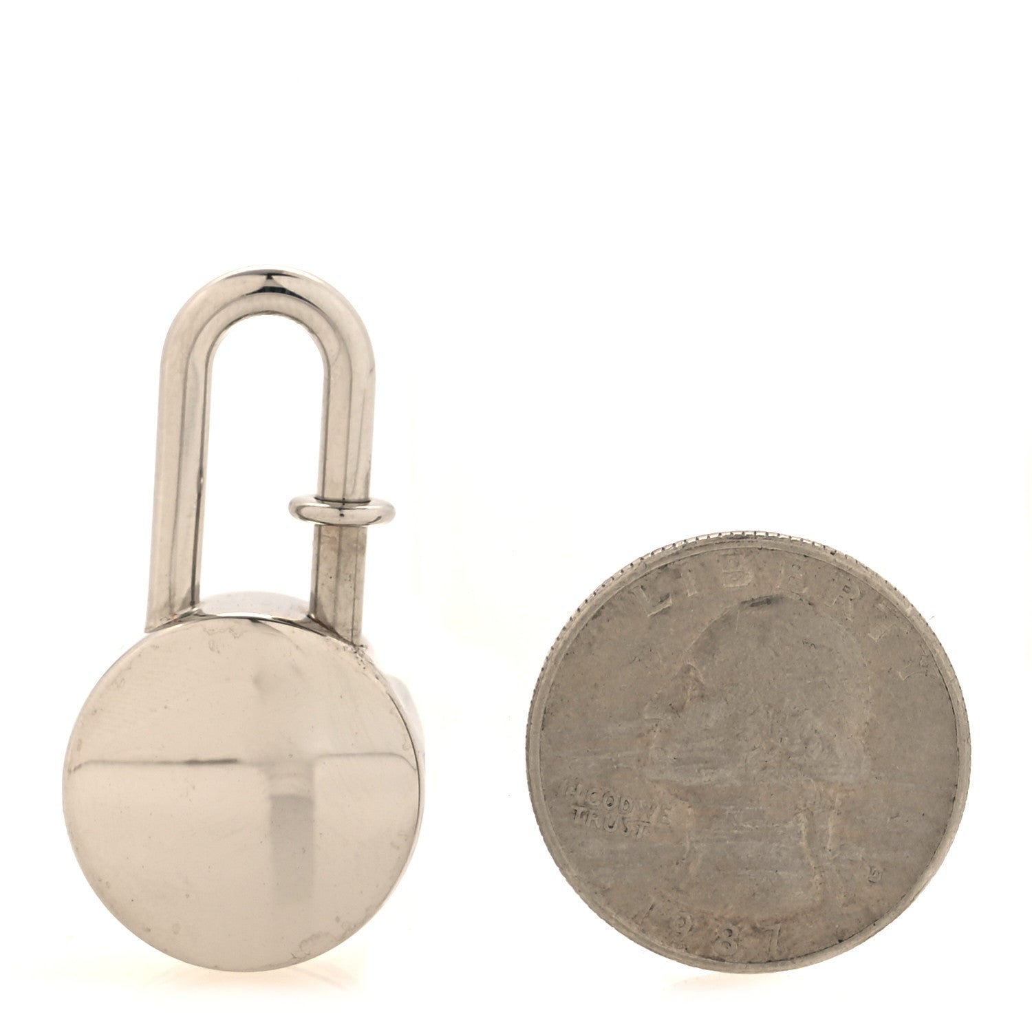 Hermes Palladium Lotus Cadena Lock 2 of 4
