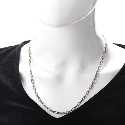 Cartier 18K White Gold SM Santos De Cartier Link Necklace 2 of 5