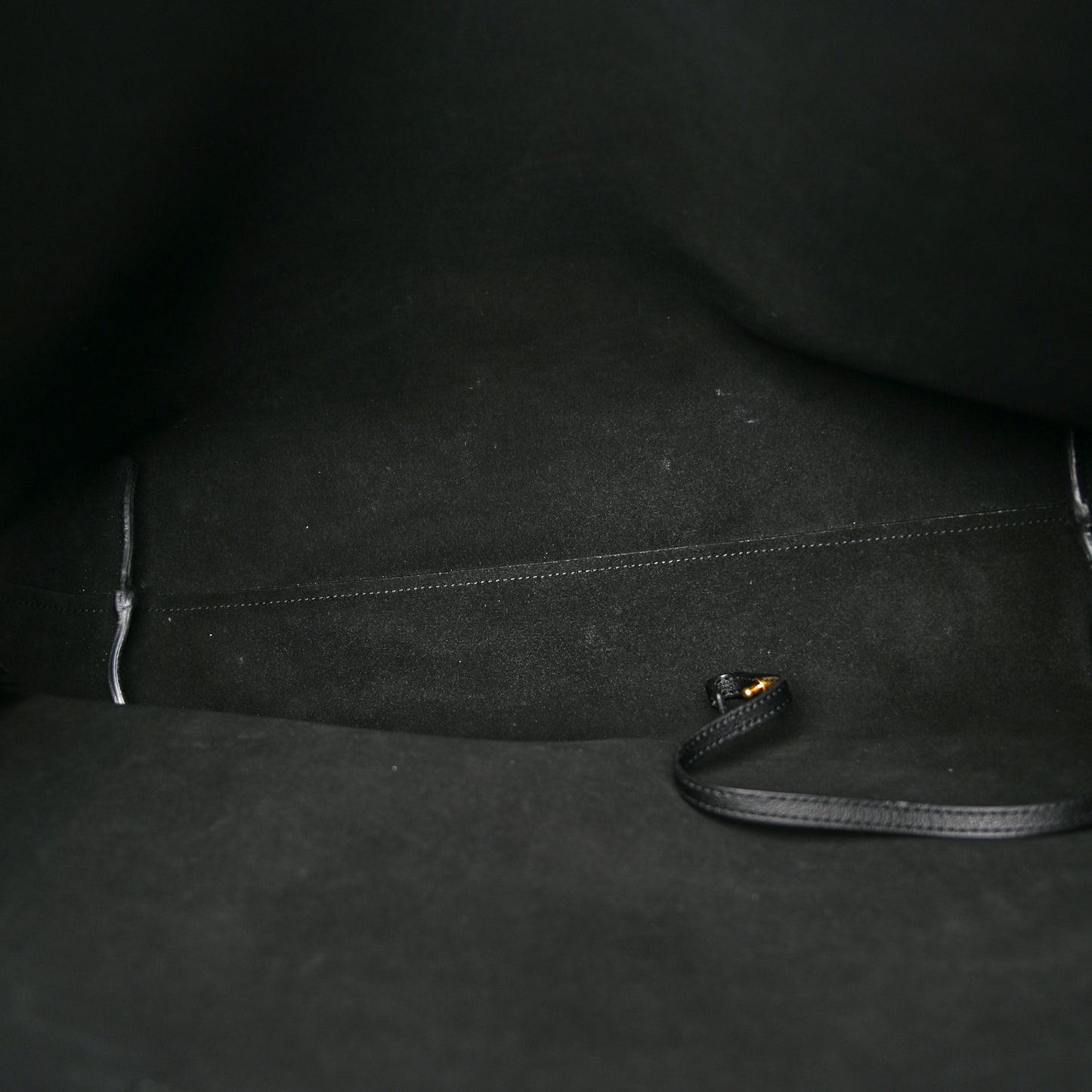 Calfskin Large Shopping Tote Black