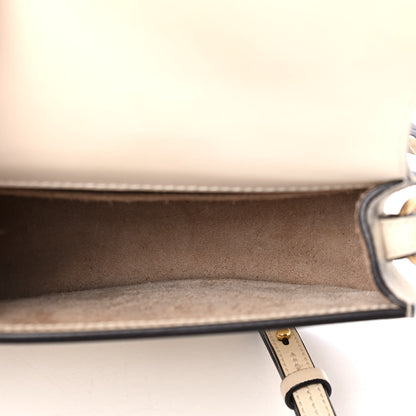 Chloe Calfskin Suede Small Nile Bracelet Bag Off White 4 of 4