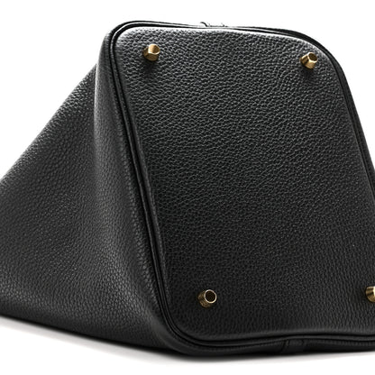 Hermes Taurillon Clemence Picotin Lock 22 MM Black 9 of 10