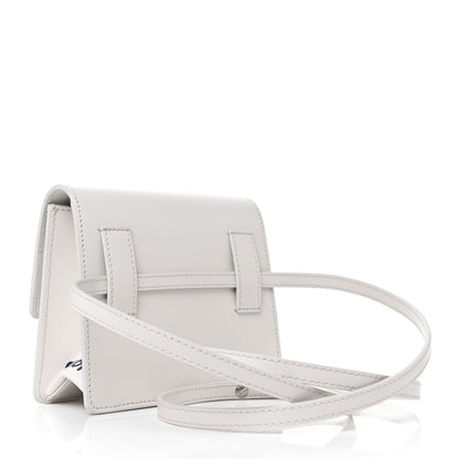 Off-White Calfskin Jitney 0.7 Rent Money Crossbody Bag White 2 of 11