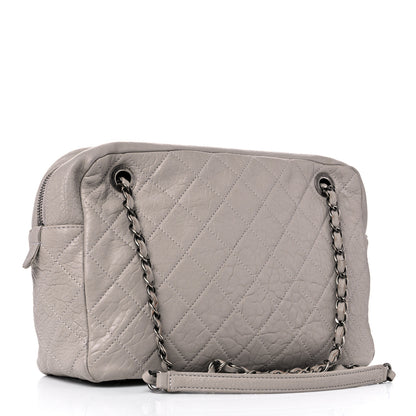 Chanel Washed Lambskin Quilted CC Travel Flap Grey 3 of 13