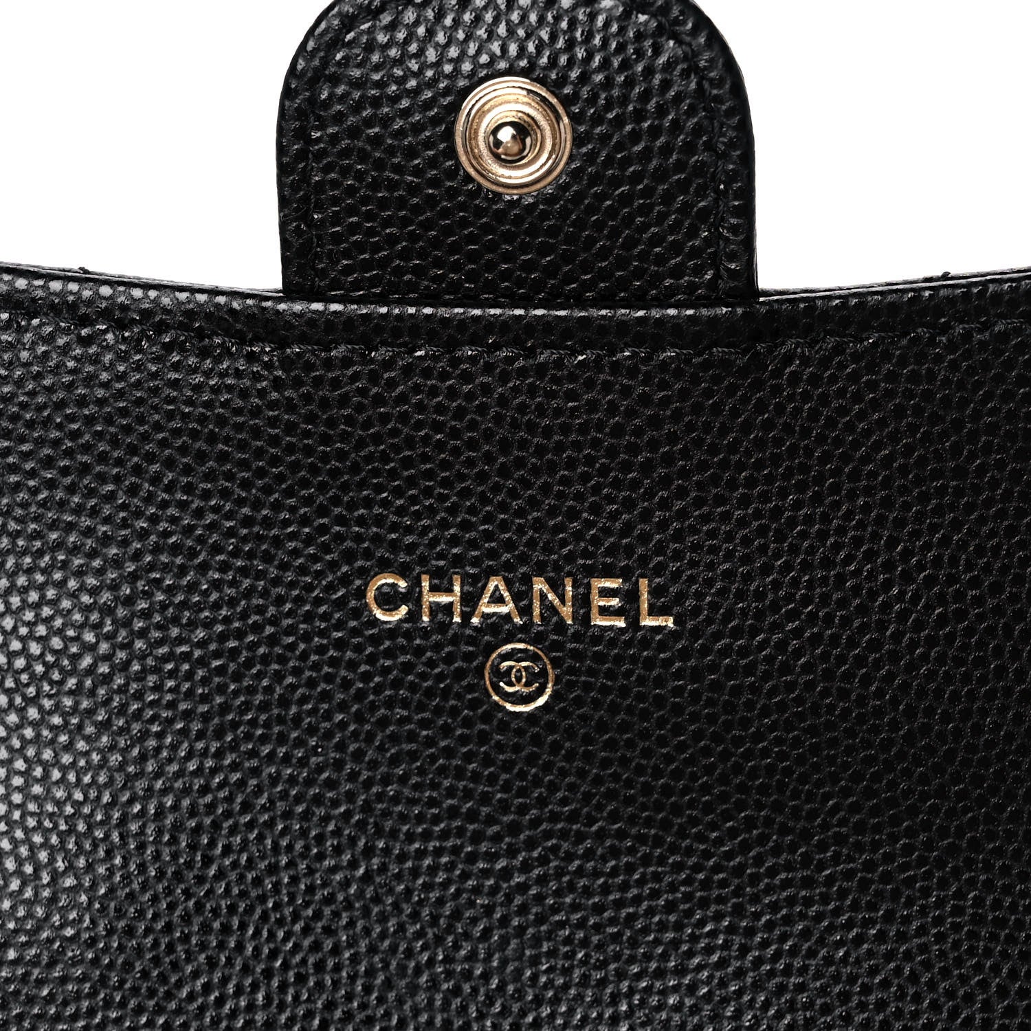 Chanel Caviar Quilted Medium Gusset Flap Wallet Black 6 of 11