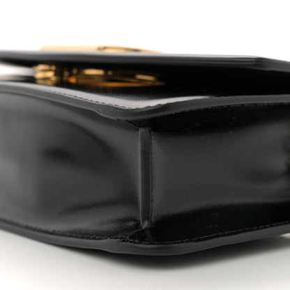 Valentino Garavani Shiny Calfskin Vlogo Small Shoulder Bag Black 9 of 9
