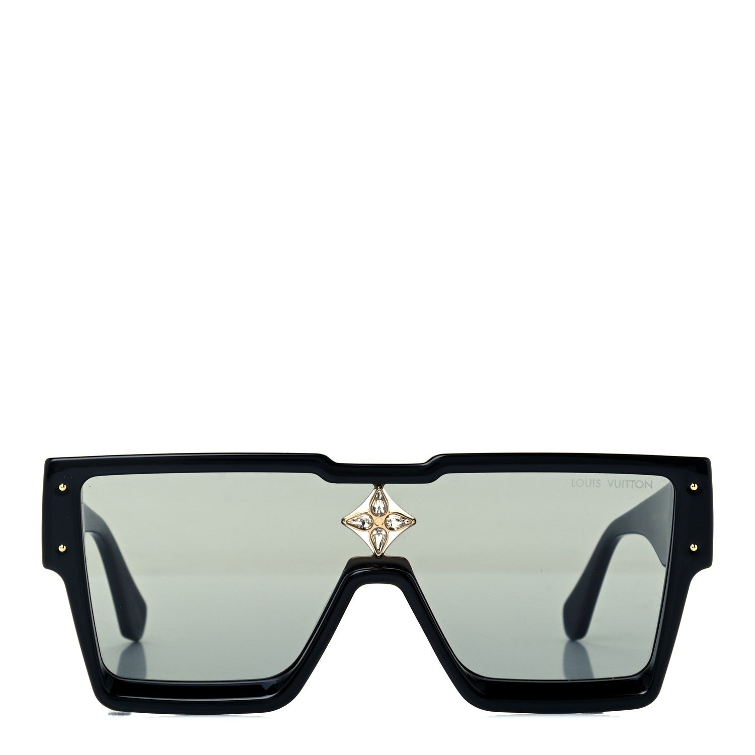 Louis Vuitton Acetate Swarovski Crystal Cyclone Sunglasses Z1578W Black 2 of 8