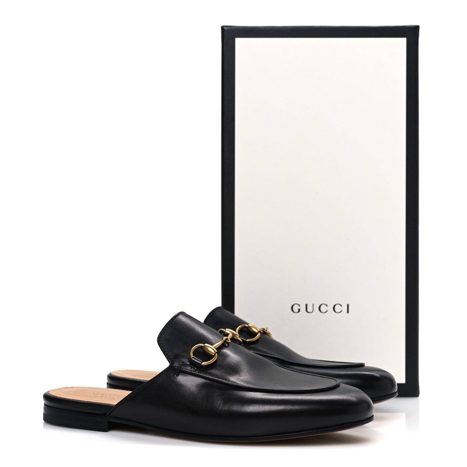 Gucci Calfskin Womens Princetown Slippers 36.5 Black 11 of 11