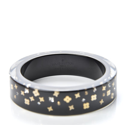 Louis Vuitton Resin Swarovski Inclusion Art Deco Bracelet M Black 4 of 5