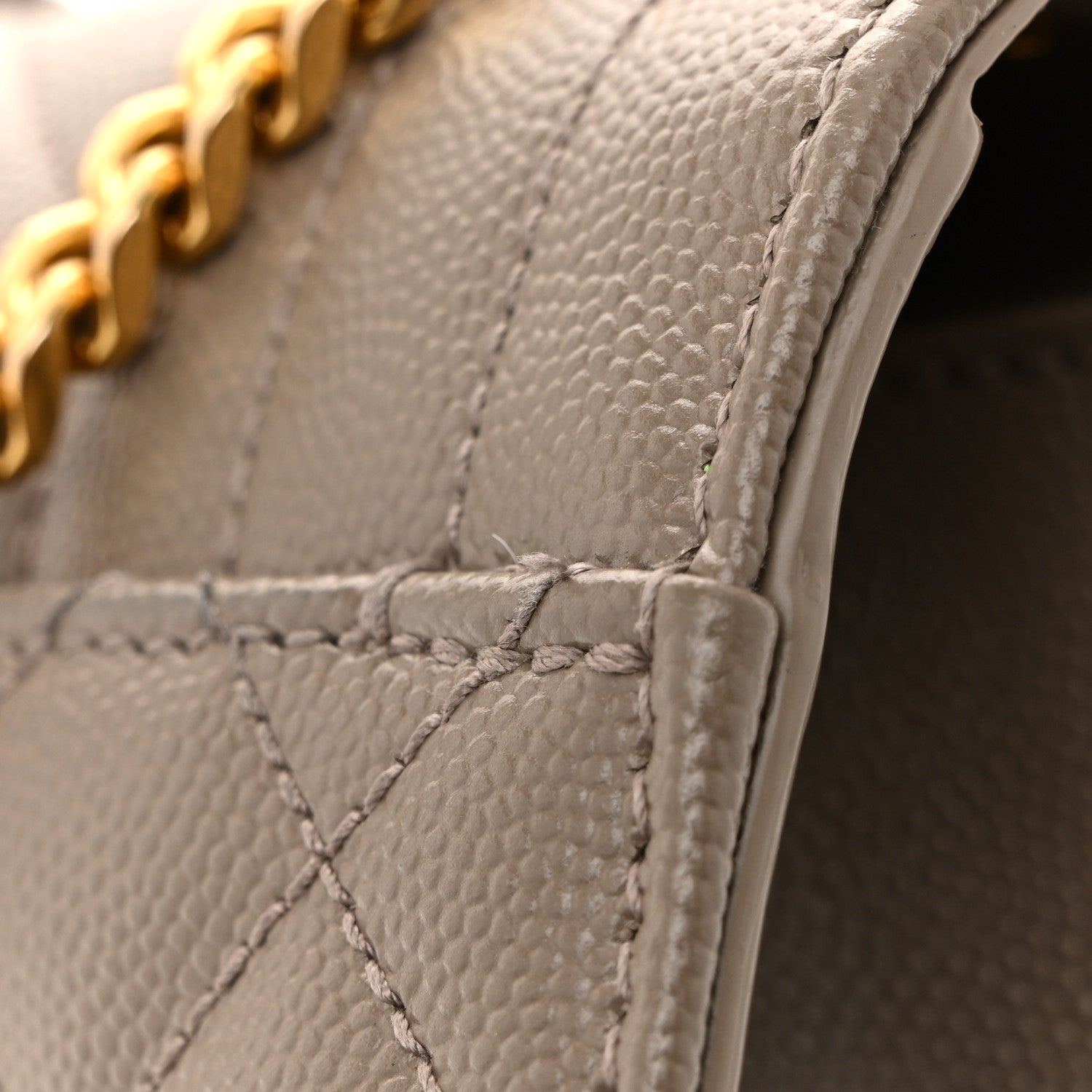 Saint Laurent Grain De Poudre Textured Mixed Matelasse Triquilt Small Monogram Satchel Greyish Brown 13 of 14