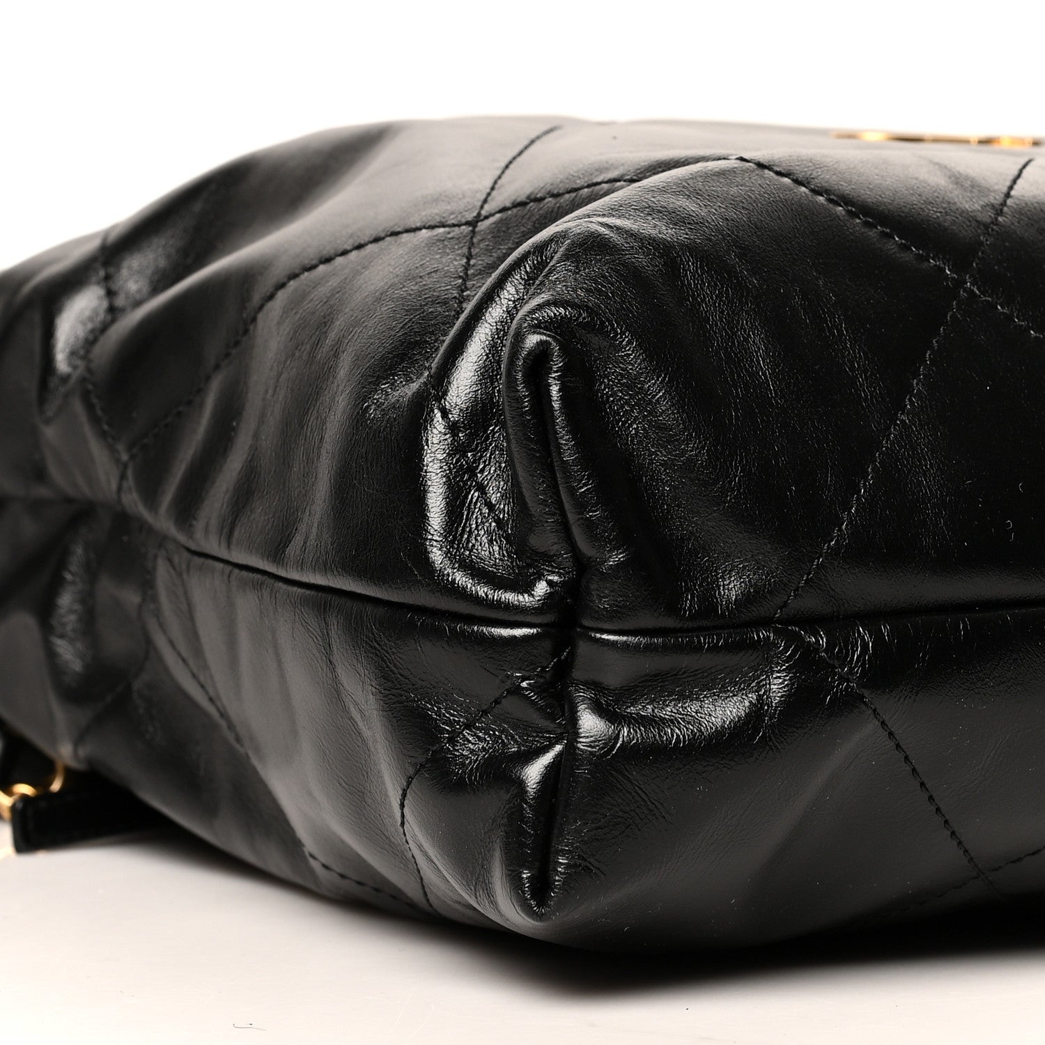 Chanel Shiny Calfskin Quilted Chanel 22 Black 10 of 11