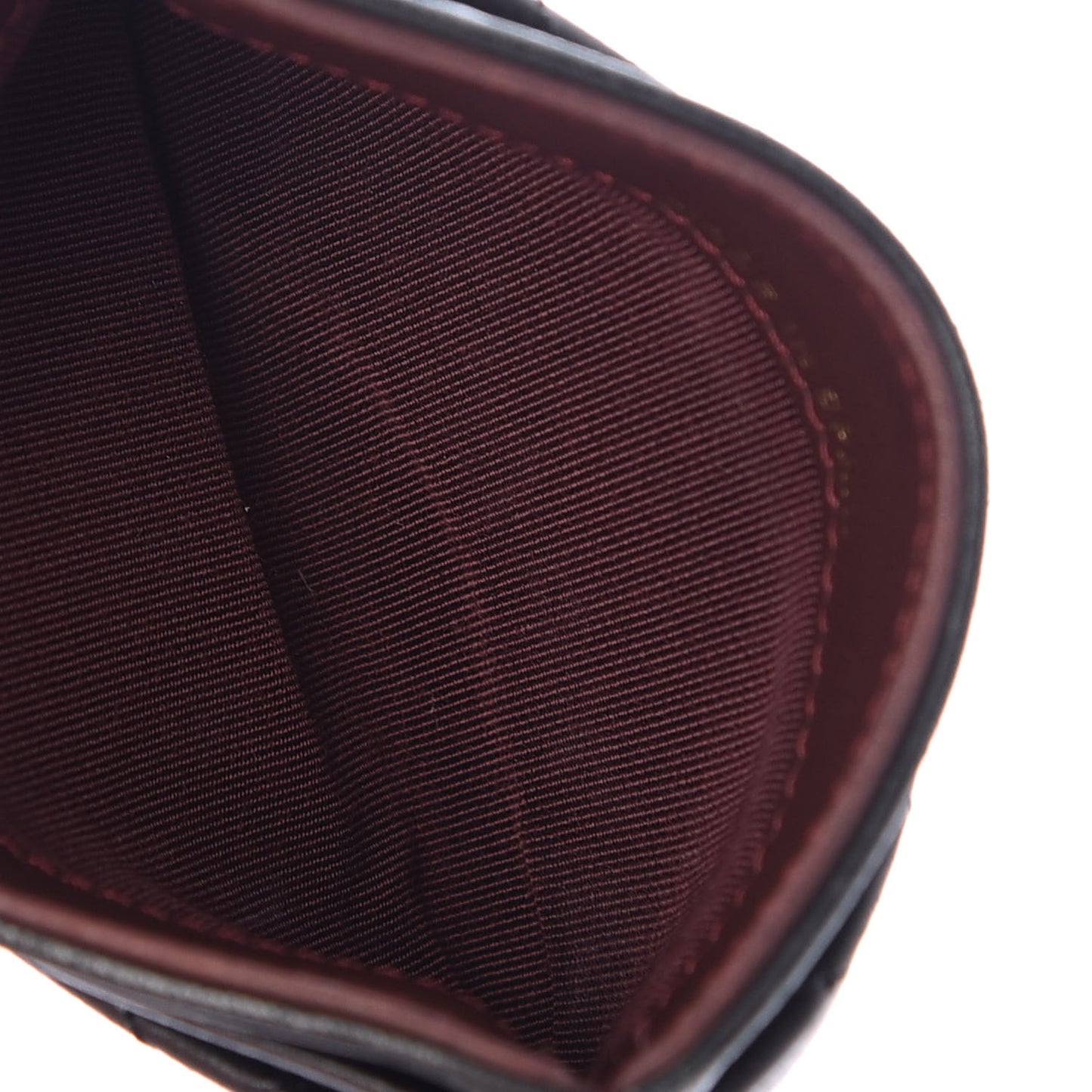 Lambskin Quilted Card Holder Black