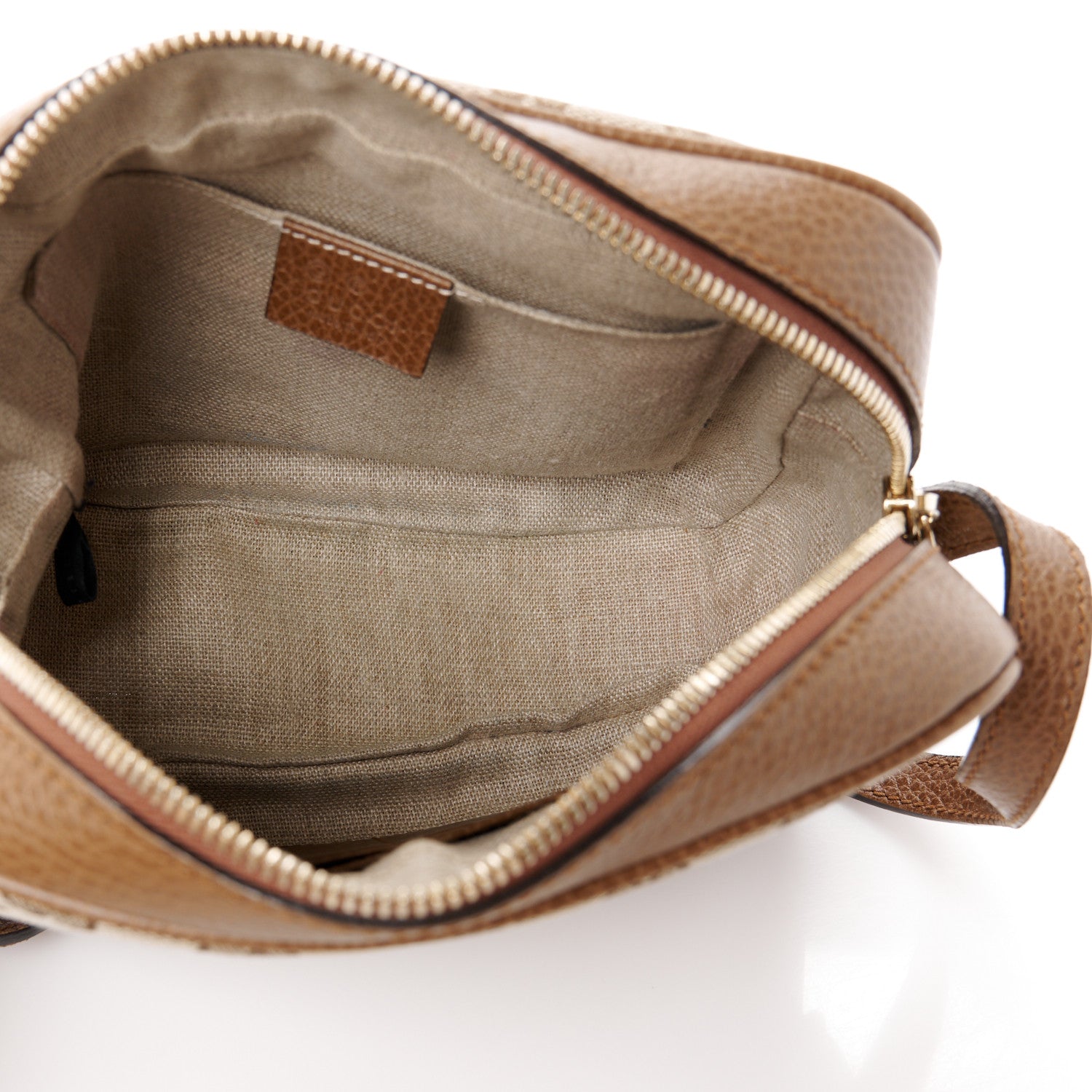 Gucci Monogram Mini Bree Messenger Bag Beige Tabacco 5 of 14