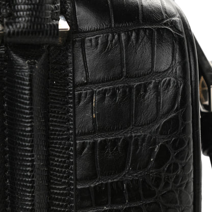 Givenchy Calfskin Crocodile Embossed Mini Lucrezia Black 7 of 11