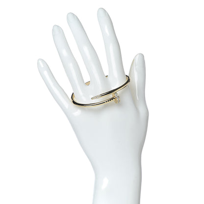 Cartier 18K Yellow Gold Diamond Juste Un Clou Bracelet 15 2 of 4