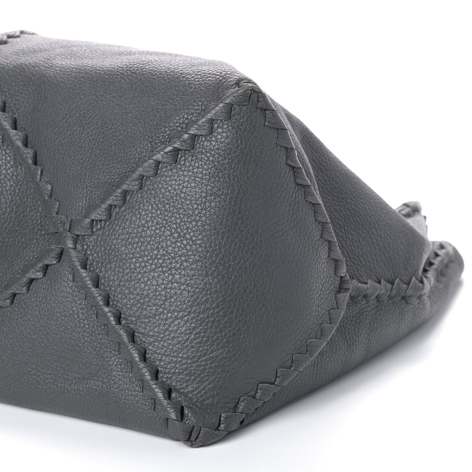 Bottega Veneta Washed Cervo Deerskin Shoulder Bag New Light Grey 7 of 7