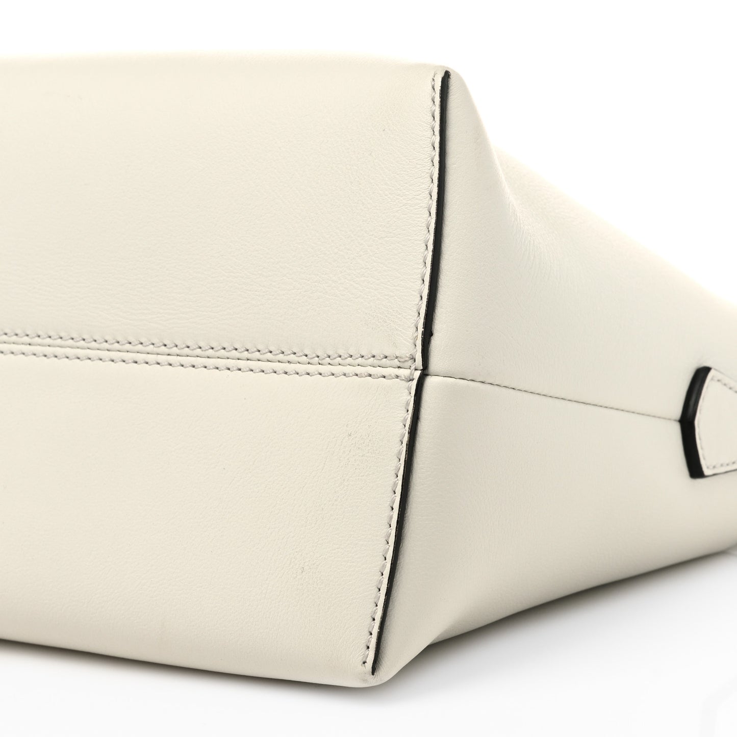 Vitello Dolce Bi-Color FF 1974 Embossed Medium By The Way Boston Bag White Ice Maya Black