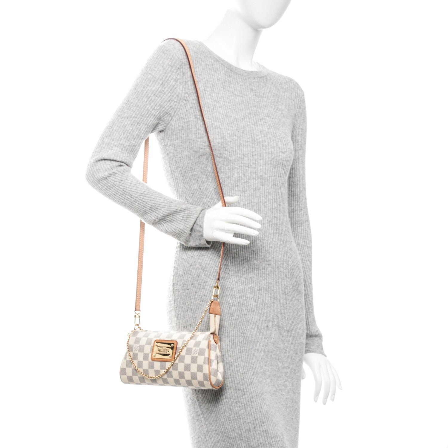 Louis Vuitton Damier Azur Eva Clutch 2 of 10