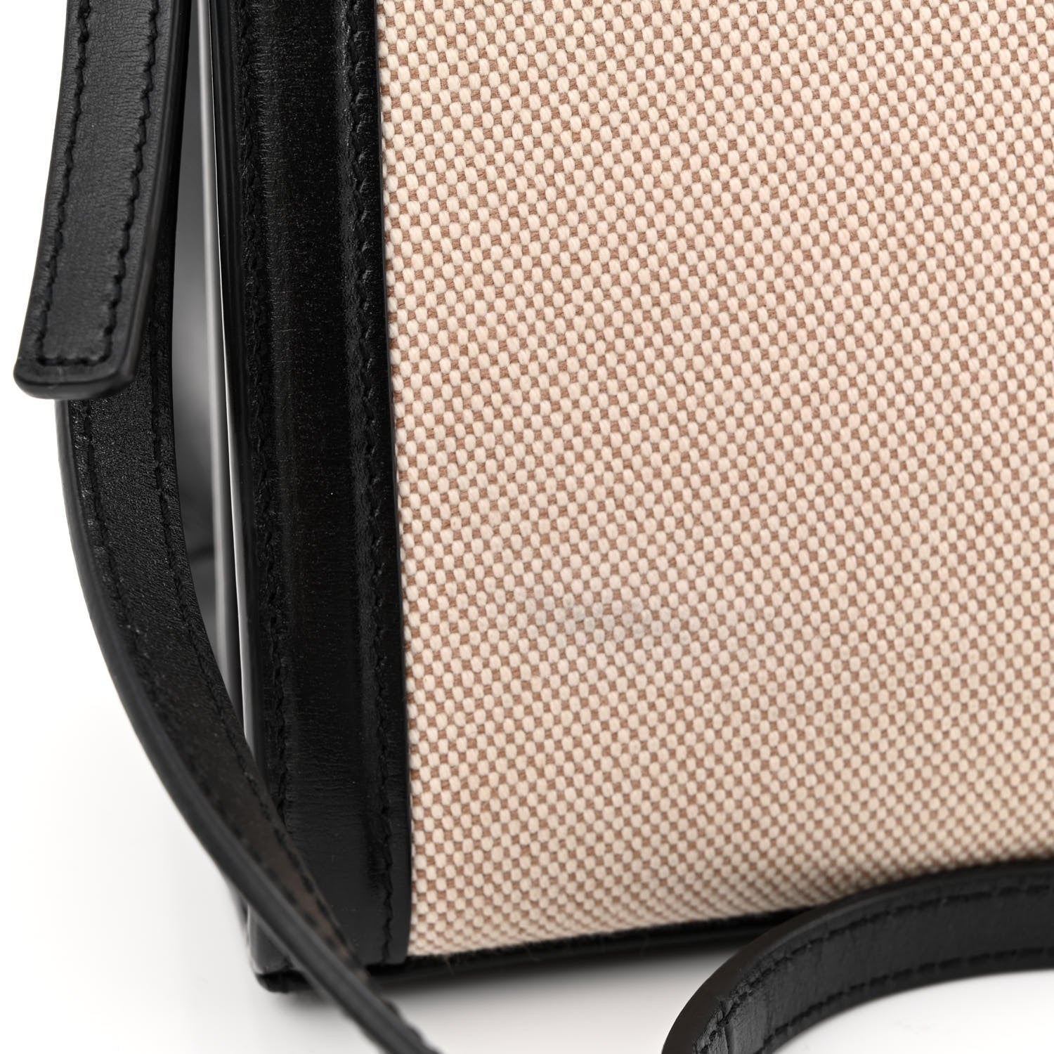 Saint Laurent Canvas Calfskin Medium Classic Monogram Cassandra Top Handle Natural Black 11 of 11