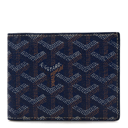 Goyard Goyardine Bi-Fold Victoire PM Wallet Navy 1 of 9