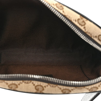 Gucci Monogram Dollar Calfskin Belt Bag Beige Ebony Testa di Moro Marrone Scuro 5 of 9