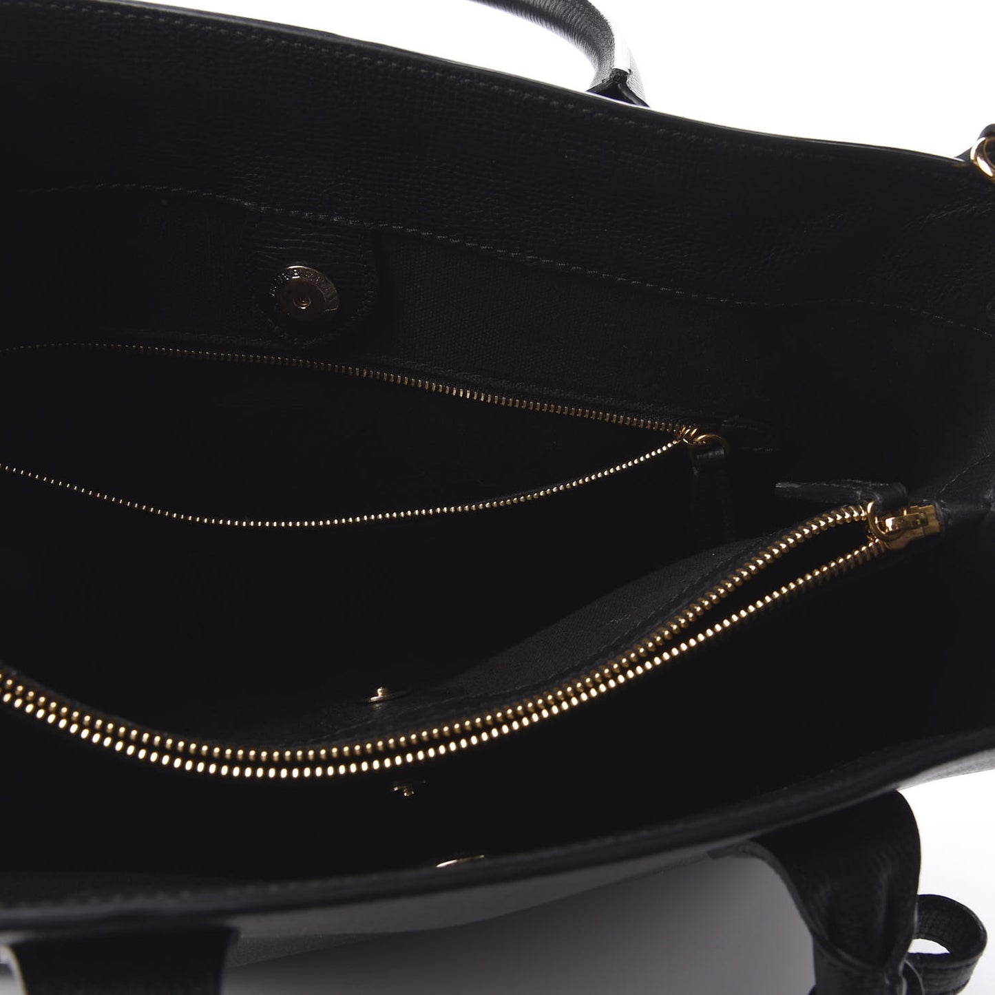 Grainy Calfskin House Check Large Banner Tote Black
