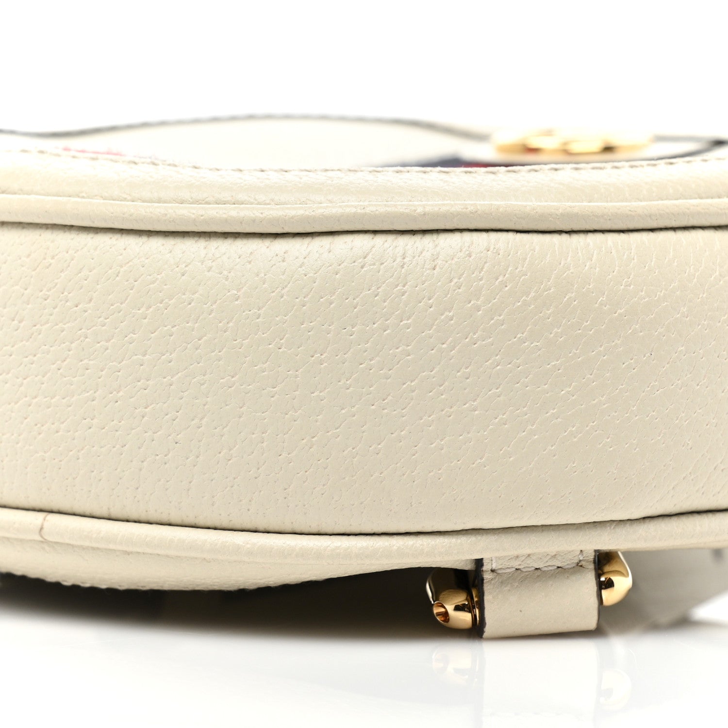Gucci Textured Calfskin Web Mini Ophidia Round Backpack Mystic White 7 of 7