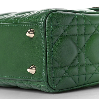 Christian Dior Lambskin Cannage Gradient Small Lady Dior Indigo Green 8 of 8