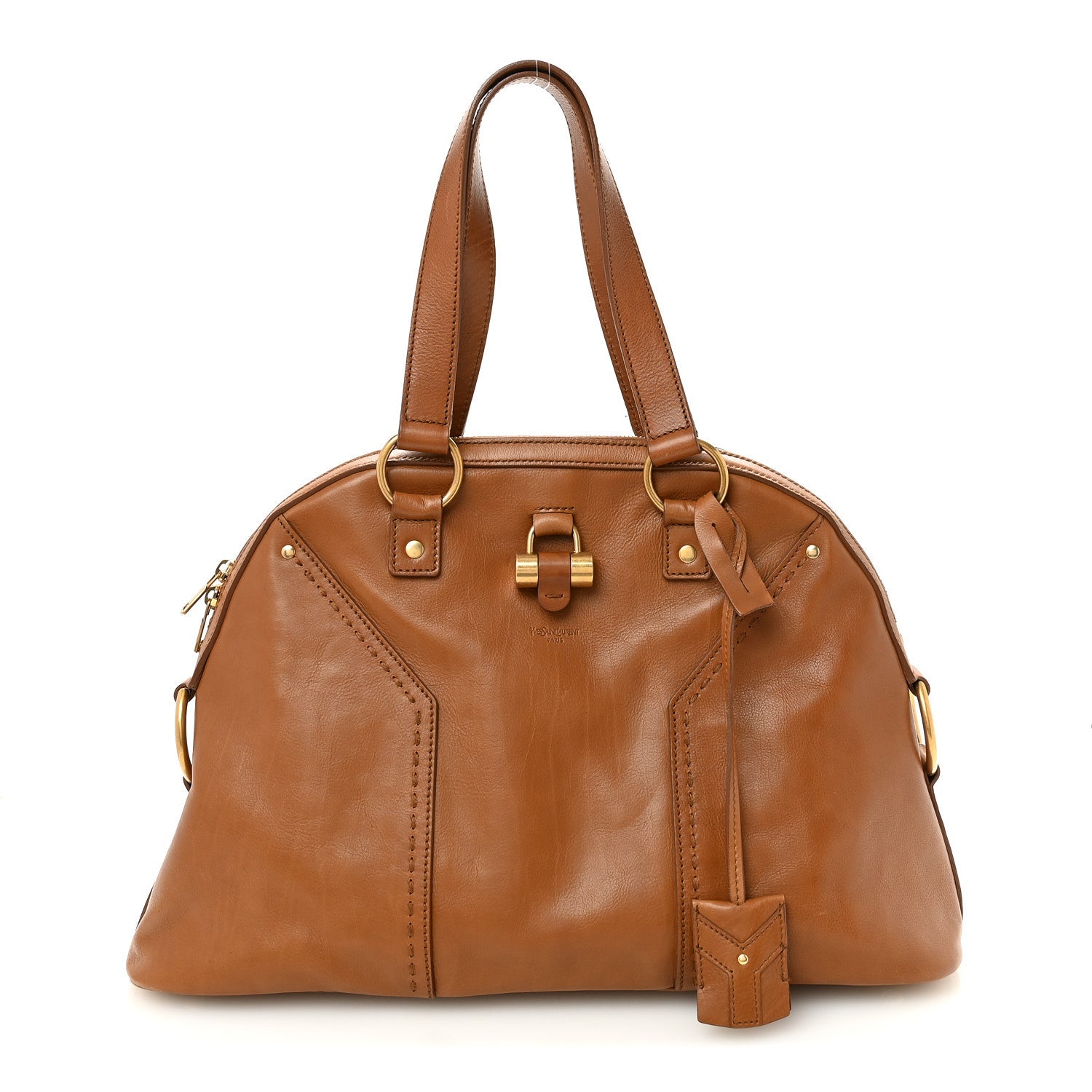 Saint Laurent Calfskin Oversized Muse Brown 1 of 10
