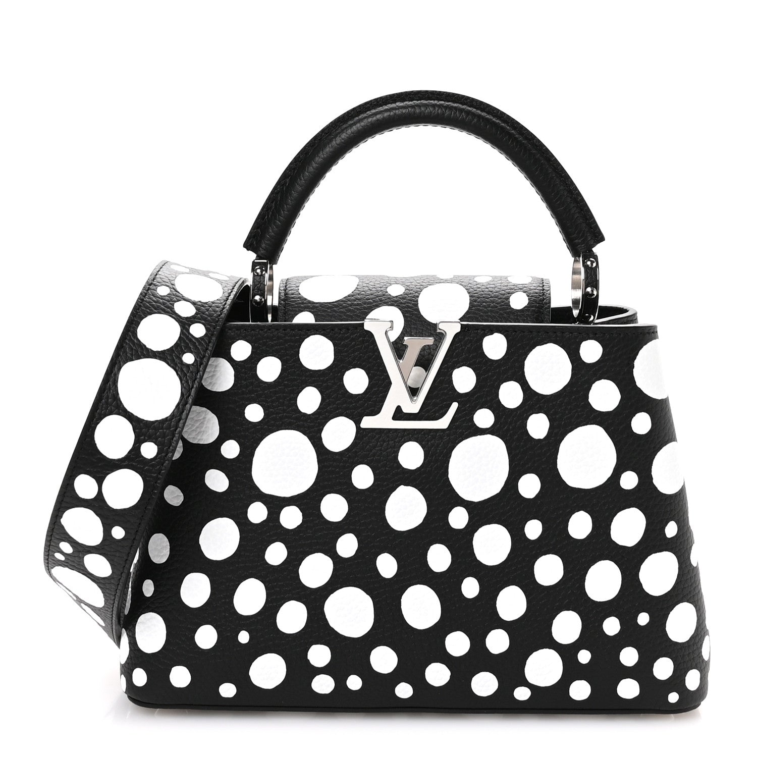 Louis Vuitton LV X YK Taurillon Capucines BB Black White 1 of 10